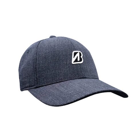 The Bridgestone Mini Patch Cap in light grey features a curved brim and stylish patch, and is free with the purchase of 2 dozen Bridgestone golf balls—perfect for a sporty, coordinated look on the course.