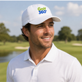 Golf360 38° South Cotton Golf Cap | White