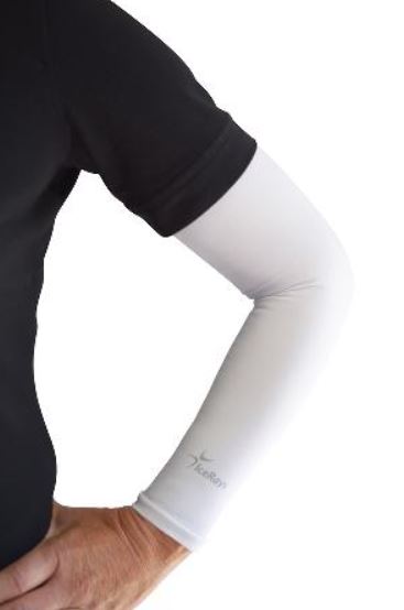 IceRays 50+ Protective Cooling Arm Sleeves white colour