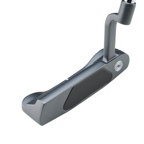 A close-up of the Odyssey 2025 DFX One CH Putter by Odyssey, featuring a soft DFX insert and a white circular logo on the heel, set against a white background.