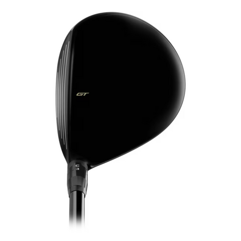A close-up of the Titleist 2025 GT1 Fairway Wood head, featuring GT on top and 5 on the hosel, set against a white background.