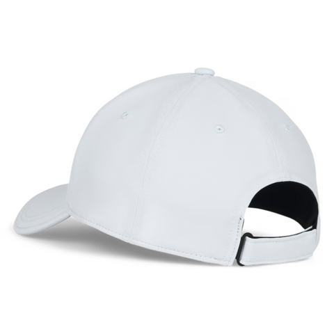 The Titleist 2025 Players Performance Ball Marker Cap by Titleist is shown from the back, featuring a curved brim and an adjustable hook-and-loop strap.