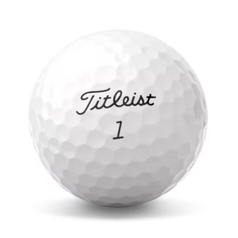 A single Titleist Pro V1 White Golf Ball 2025 version