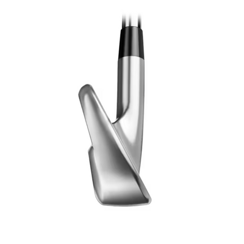 The Titleist 2025 T-250 Mens Iron Set (4-PW) is displayed upright, featuring a sleek, modern silver club head design against a plain white background.