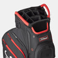 Titleist Cart 15 Golf Bag | Black/Black/Red cart golf bag