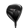 Black golf driver with 'GTS3' branding on a white background