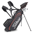 Titleist Players 5 Stand Bag in Black/Black/Red