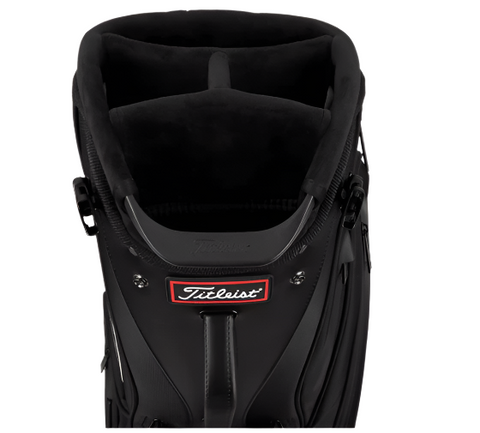 Top cuff of the Titleist Premium Stand Bag showing the four way top