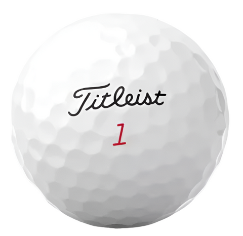 Titleist Pro V1x Enhanced Alignment Golf Ball with Titleist Logo showing