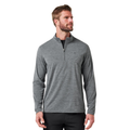 TravisMathew Heater Pro 1/4 Zip Men’s Pullover | Heather Grey