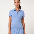 TravisMathew MoveKnit Private Lesson Women's Polo | English Manor - front view