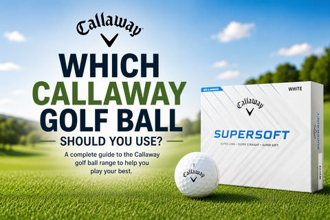 which callaway ball should you use accompanied with an image of a box of Callaway Supersoft balls with a single white ball in front of the box