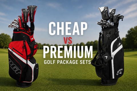 Cheap vs premium golf package sets with PGF and Callaway golf club sets