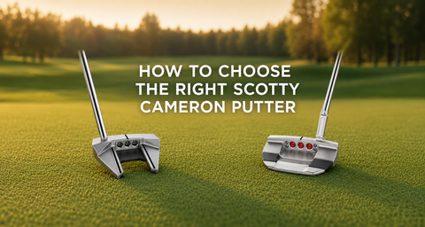 Scotty Cameron Phantom and Studio Style putters on a golf green – Golf 360 buying guide