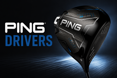 PING Drivers collection banner featuring a PING G440 driver on a dark premium background with the title “PING Drivers”.