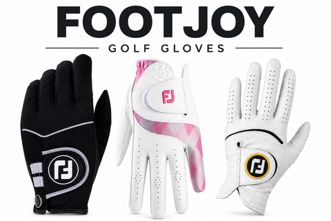 FootJoy Golf Gloves collection banner featuring a selection of men's and women's FootJoy golf gloves, showcasing premium grip, comfort, and performance for golfers in all playing conditions.