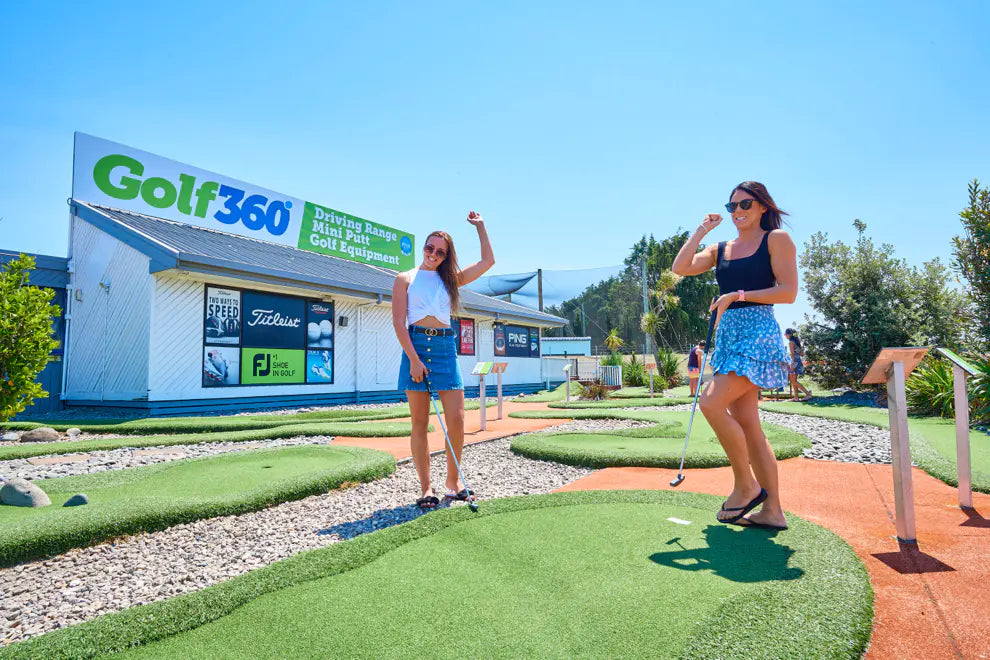 Golf 360 mini golf course in Mount Maunganui, Tauranga