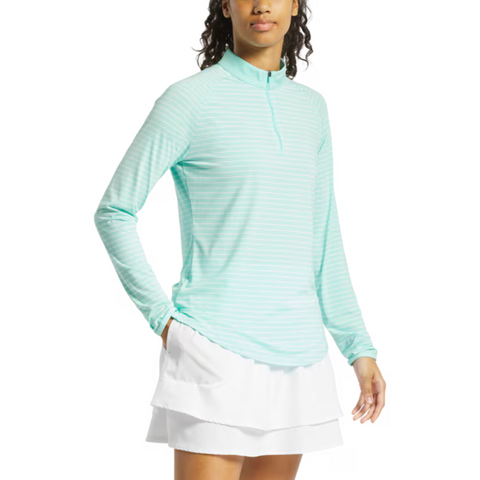 Footjoy Womens's 1/4 Zip Long Sleeve Sun Protection Shirt