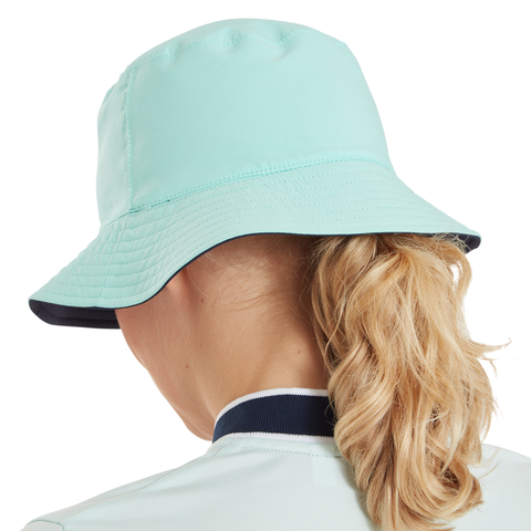FootJoy Reversible Bucket Hat | Navy/Light Aqua