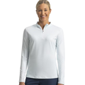 FootJoy Women's Printed Quarter-Zip Midlayer | Glacial Blue