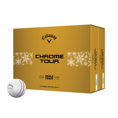 Callaway Chrome Tour Holiday Double Dozen Triple Track Golf Balls