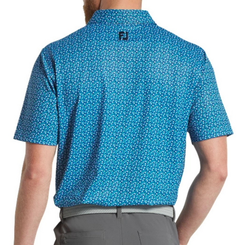 FootJoy Men's Geometry Print Stretch Pique Polo