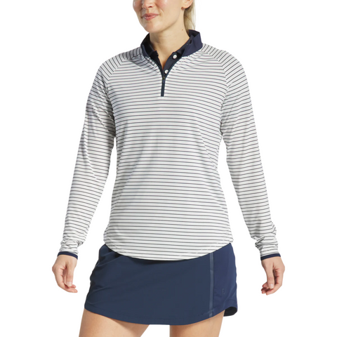 Footjoy Womens's 1/4 Zip Long Sleeve Sun Protection Shirt