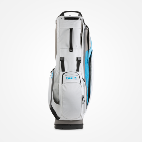 PING Hoofer 231 stand bag - Light Grey, Blue and Graphite - front