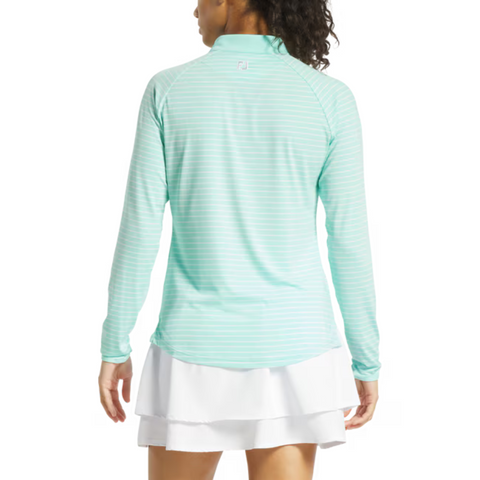 Footjoy Womens's 1/4 Zip Long Sleeve Sun Protection Shirt