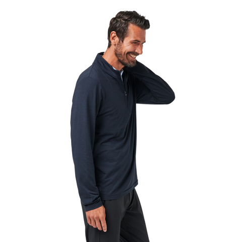 TravisMathew The Heater Quarter Zip Men's Long Sleeve Polo