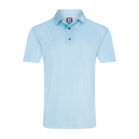 FootJoy Men's Leaf Print Lisle Polo