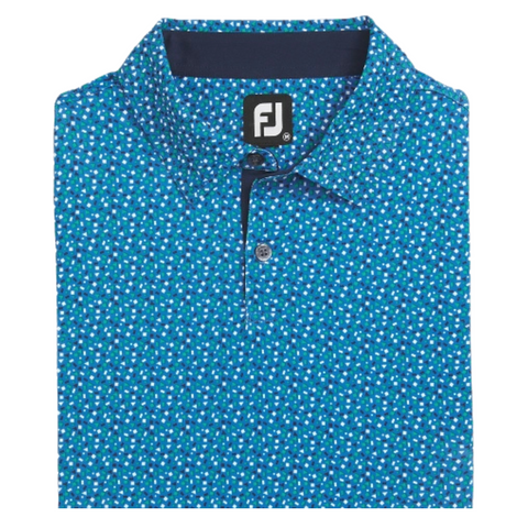 FootJoy Men's Geometry Print Stretch Pique Polo