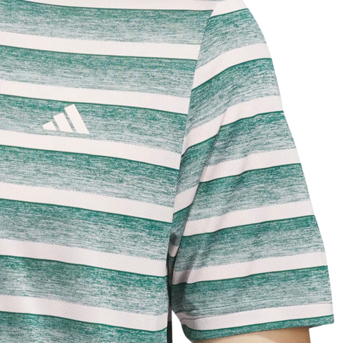 Adidas Two-Colour Striped Mens Polo Shirt