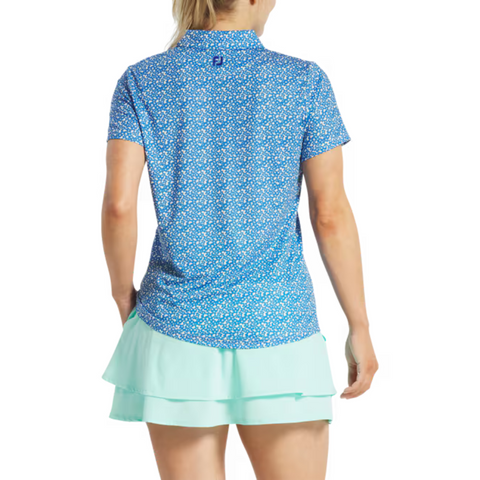 Footjoy Women's Floral Print Short Sleeve Shirt