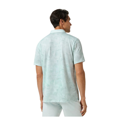 TravisMathew Featherweight Back Nine men's polo Skylight back model view