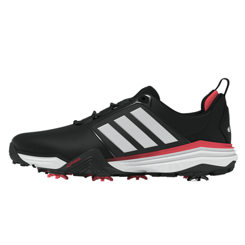 Adidas 2026 Adipower Wide Men's Spiked Golf Shoes | Black/White/Red