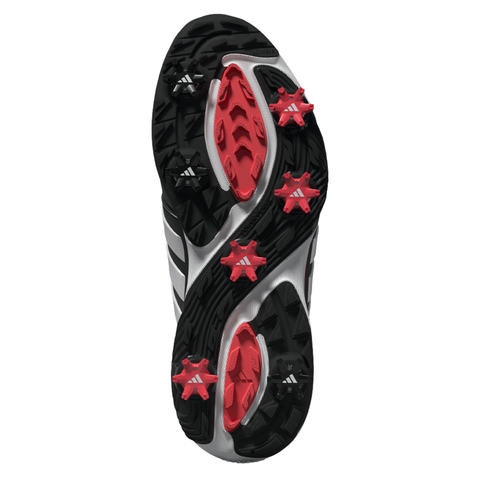 Adidas 2026 Adipower Wide Men's Spiked Golf Shoes | Black/White/Red