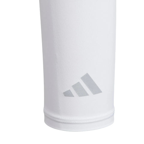 Adidas Climacool UV Arm Sleeve in White, fabric detail view