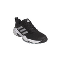 The Adidas 2025 Women's Codechaos Golf Shoes feature a black mesh upper, white sole and side accents, black laces, and a heel pull tab.