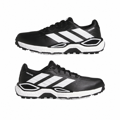 adidas Codechaos 27 Black White golf shoes pair view