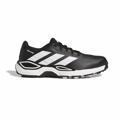 adidas Codechaos 27 Spikeless Golf Shoes in Black and White side view