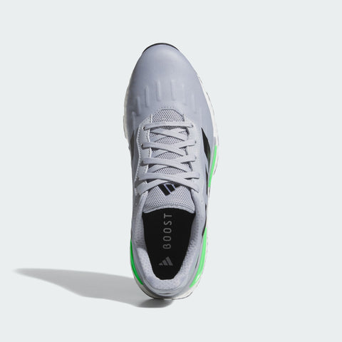 Adidas Codechaos 27 Men's Golf Shoes Halo Silver/Core Black/Screaming Green - side view