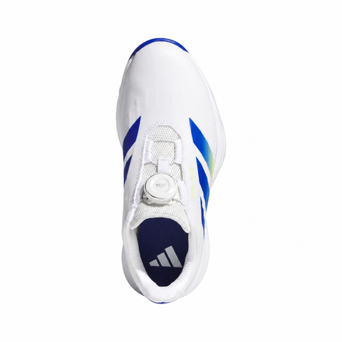 Adidas Codechaos BOA 27 Junior Golf Shoes Footwear White/Dual Indigo/Frozen Lemon - side view