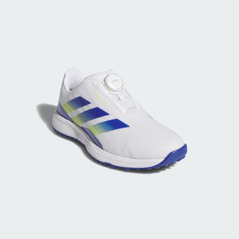 Adidas Codechaos BOA 27 Junior Golf Shoes Footwear White/Dual Indigo/Frozen Lemon - detail view