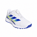 Adidas Codechaos BOA 27 Junior Golf Shoes Footwear White/Dual Indigo/Frozen Lemon - detail view