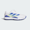 Adidas Codechaos BOA 27 Junior Golf Shoes Footwear White/Dual Indigo/Frozen Lemon - front view