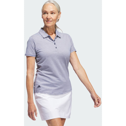 Adidas Ottoman Short Sleeve Women's Polo Shirt Collegiate Navy - back view