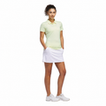 Adidas Ottoman Women's Polo Frozen Lemon - full model view on white