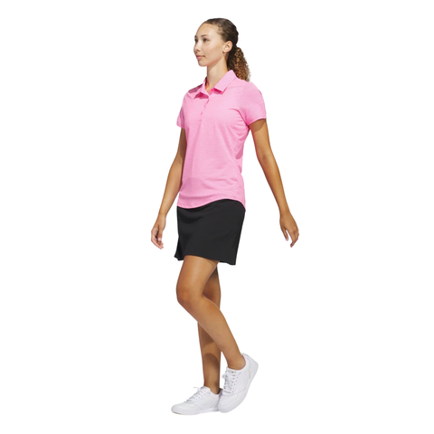 Adidas Ottoman Short Sleeve Women's Polo Shirt Lucid Pink S, view 3