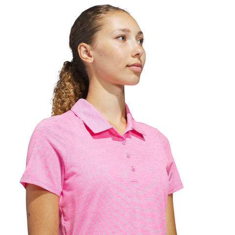 Adidas Ottoman Short Sleeve Women's Polo Shirt | Lucid Pink